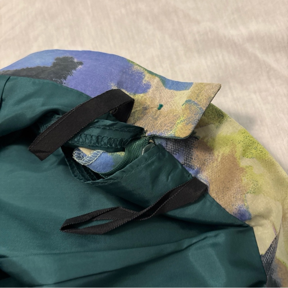 VTG Geiger Austria 100% Silk Watercolor Floral Midi Pencil Skirt  EU 42 US 12 - Picture 14 of 16